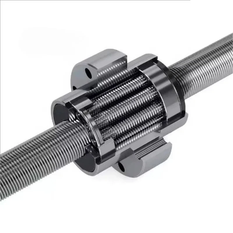 Cylindrical Flanged Nut Gear Planetary Roller Ball Screw