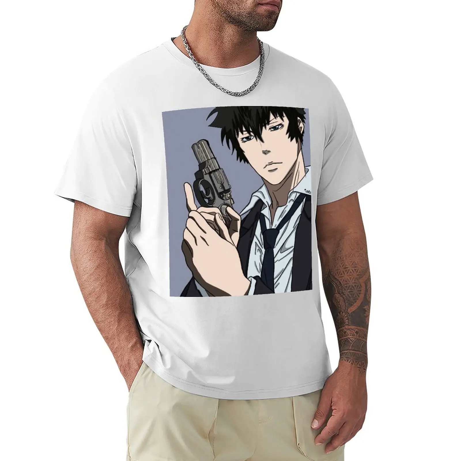 SHINYA KOGAMI (PSYCHO PASS) T-Shirt plus size tops tees cute clothes mens cotton t shirts