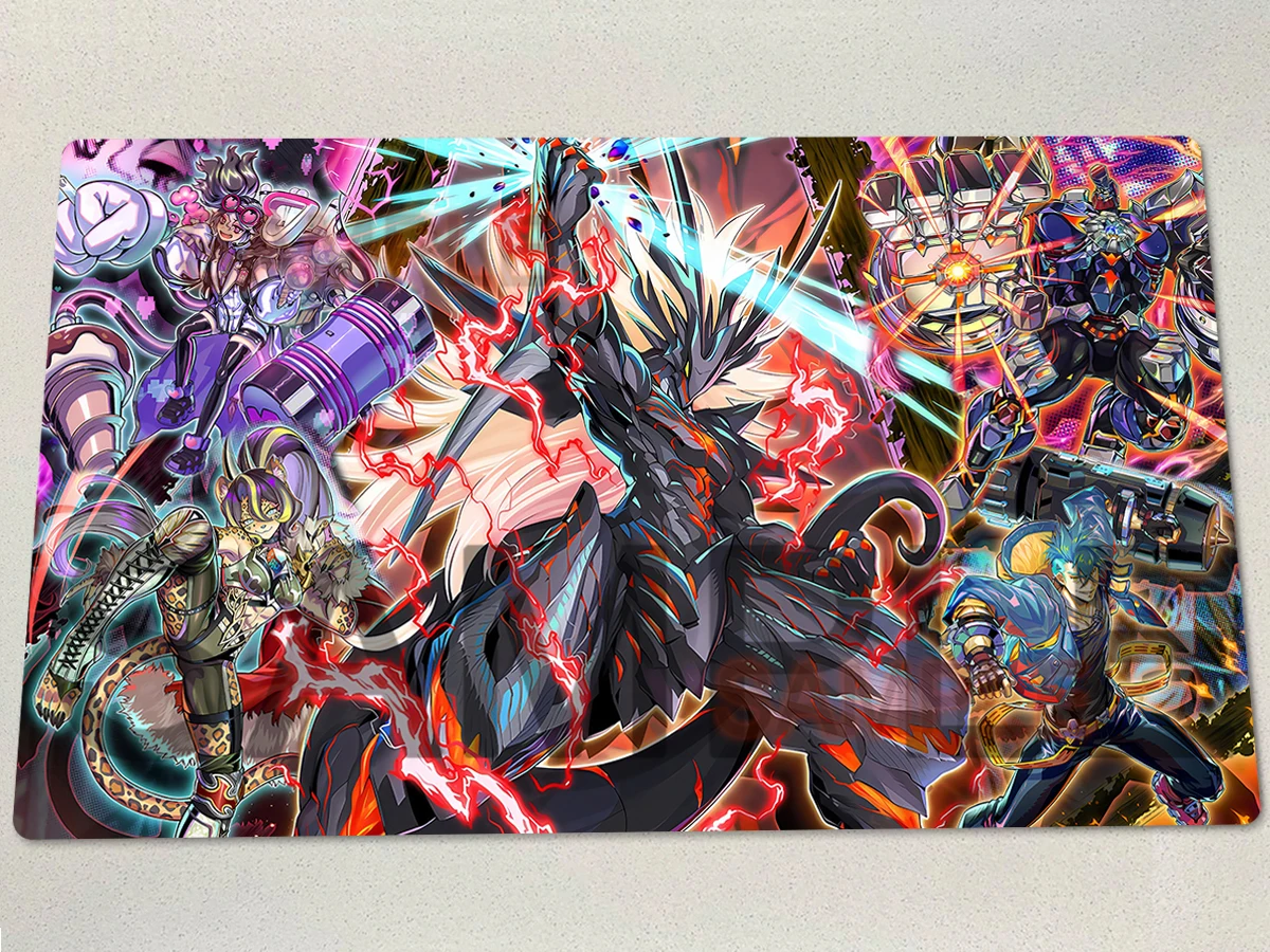 YuGiOh Playmat‎ Vanquish Soul Caesar Valius TCG Mat Vanquish Soul Razen Pantera CCG Heavy Borger Trading Card Game Mat Mouse Pad