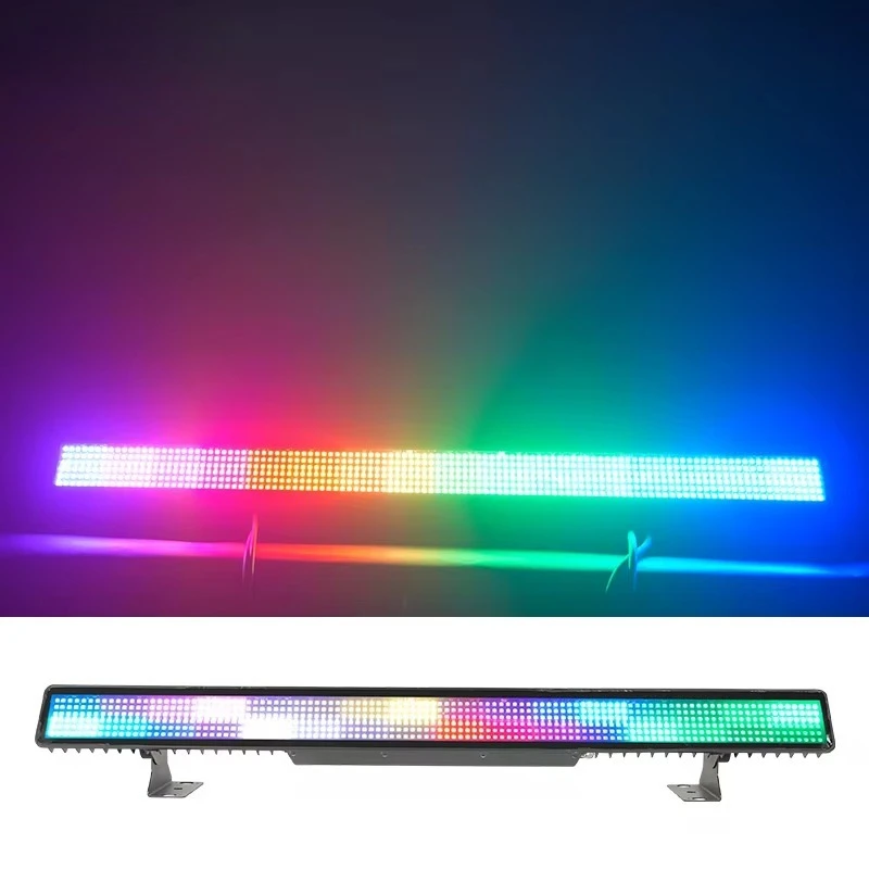 Waterproof Outdoor IP65 672x0.5W RGB 112x3W White DMX Wall Washer LED Strobe Light Bar