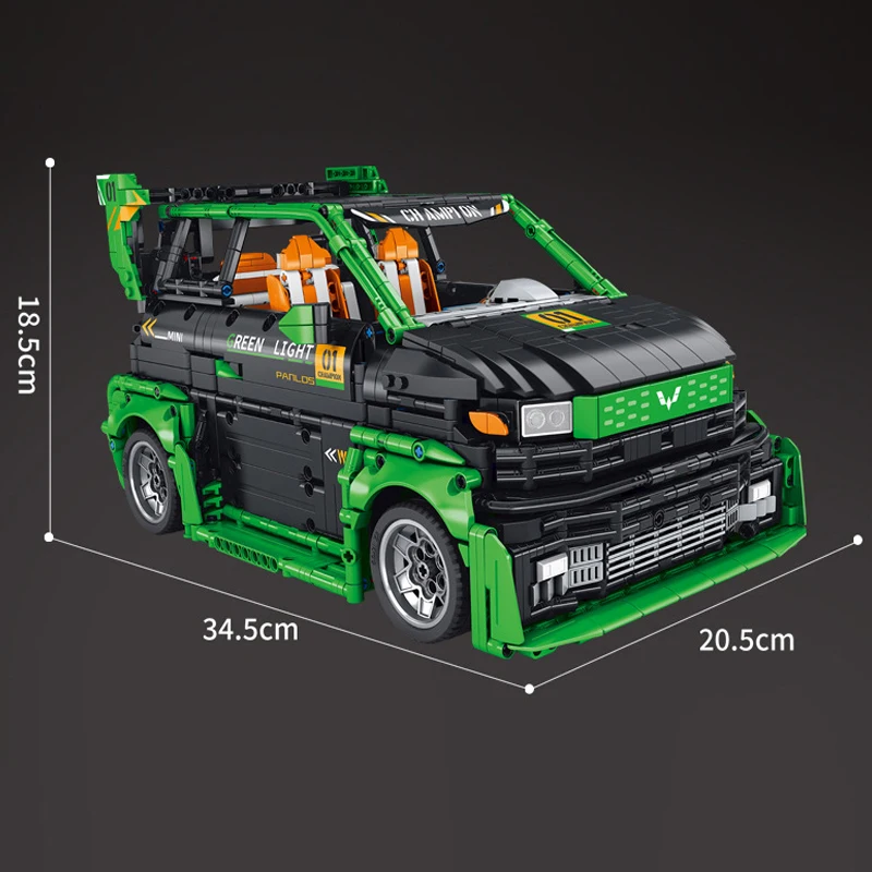 2023new High Tech Technische Mini Afstandsbediening Sportwagen Bouwstenen Model Moc City Racing Bakstenen Speelgoed Voor Kinderen Cadeau