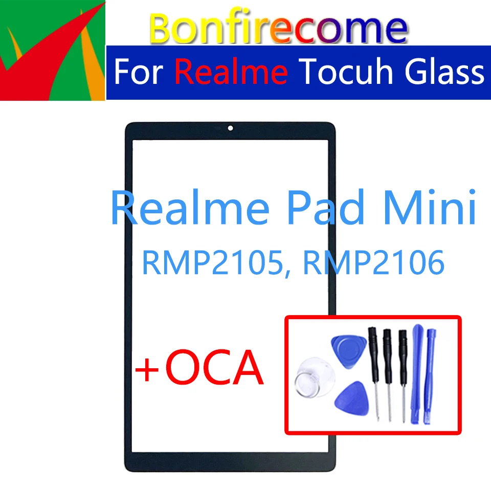 

Новинка для Realme Pad Mini Wi-Fi 4G LTE сенсорная панель планшета RMP2105, RMP2106, передняя внешняя стеклянная линза ЖК-дисплея, замена