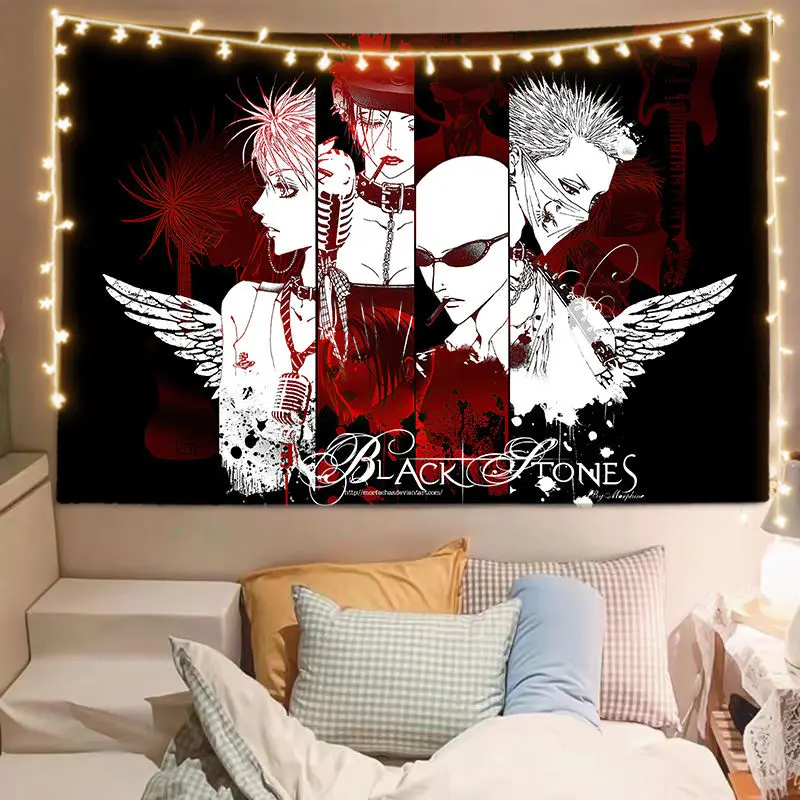 Beliebtes japanisches Anime-Poster, Wandteppich, NANA, Wandbehang, Stoff, Schlafzimmer, ästhetische Heimdekoration, Geburtstag, Banner, Wandkunst, Dekor
