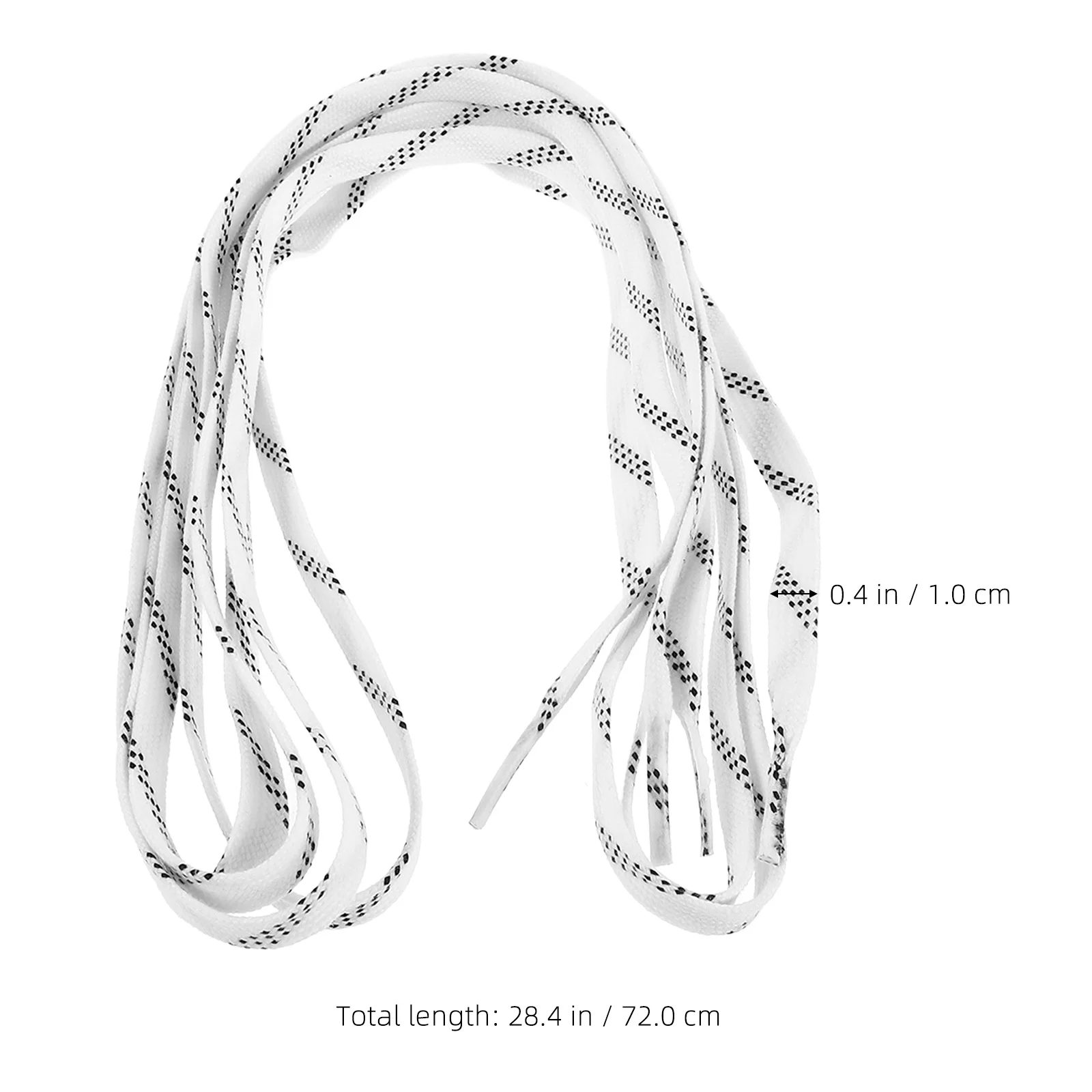 1 زوج أربطة الحذاء المسطحة لزلاجات الهوكي مشمع أربطة تزلج على الجليد قوية قابلة للتعديل طول مناسبة الشكل زلاجات دوارة أحذية التزلج #5