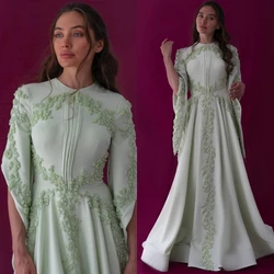 Suknie balowe modna szyfonowa suknia formalna okazja z klejnotami w kształcie linii wieczorowa szyfonowa suknia vestidos de noche elegantes para mujer