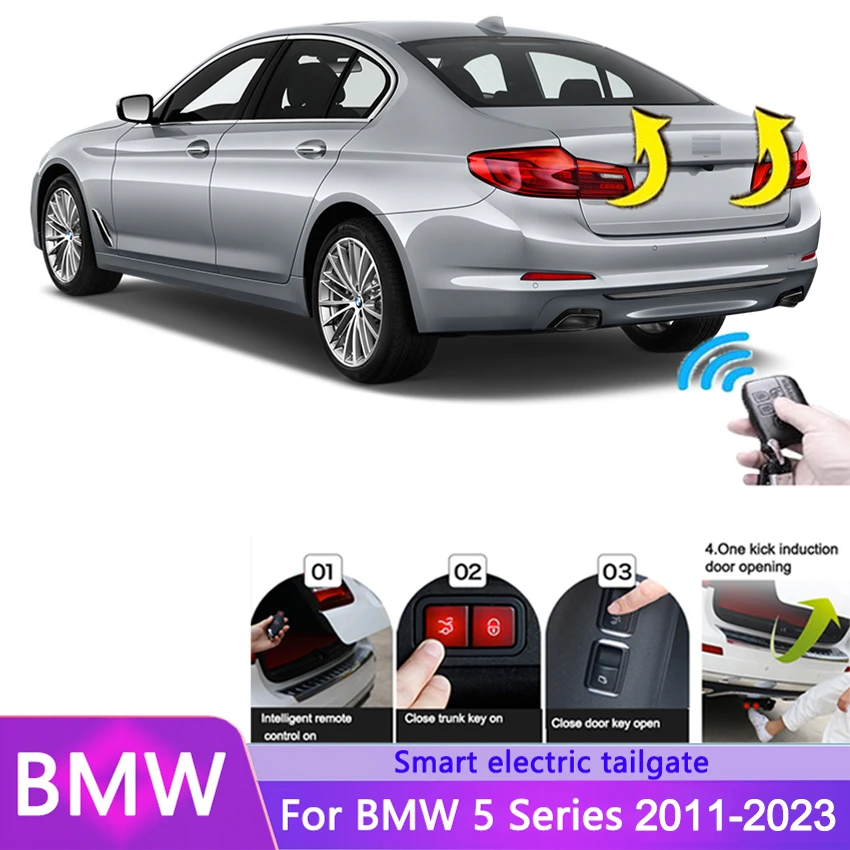 Car Electric Tailgate For BMW 5 Series 2011-2023 Intelligent Tail Box Door Power Operated Trunk Decoration Refitted Upgrade