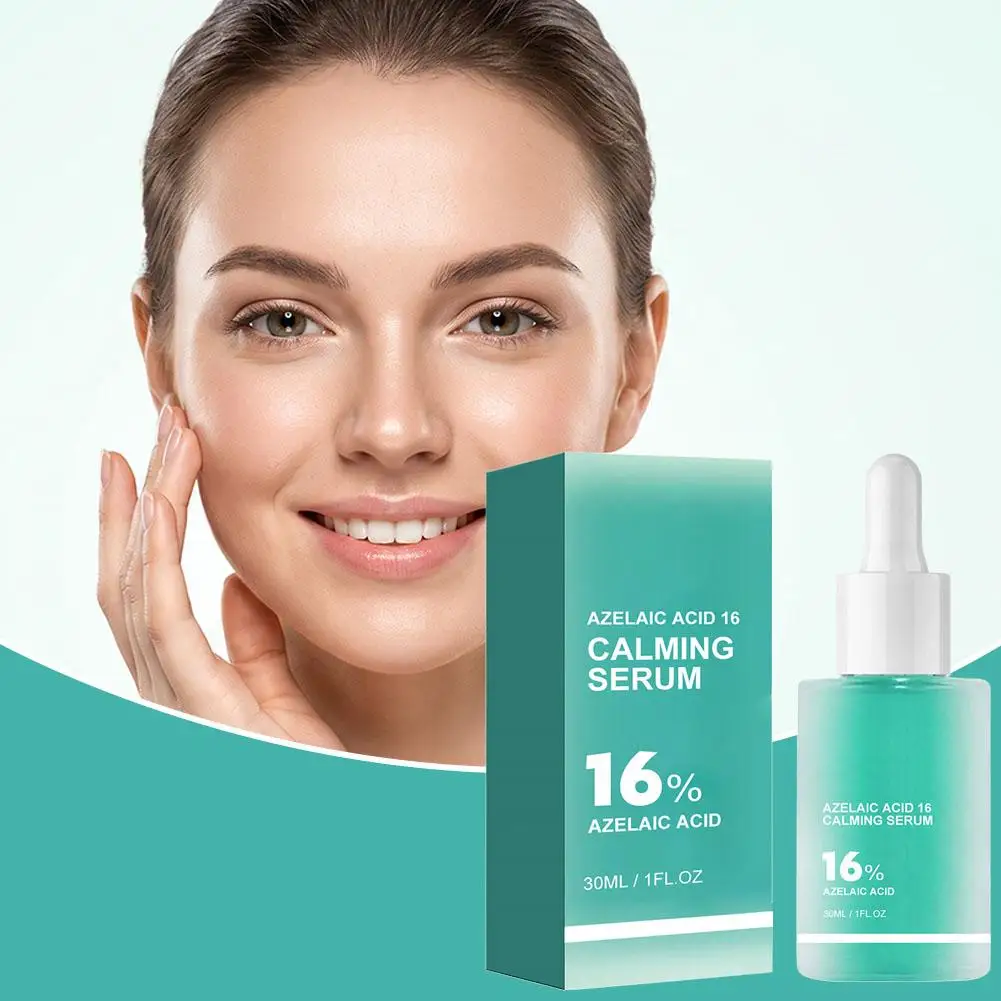 16% Azelaic Acid Calming Serum 30ml Shrink Pores Improve Redness Dark Spots Remover Nourishing Day Night Facial Skin Care
