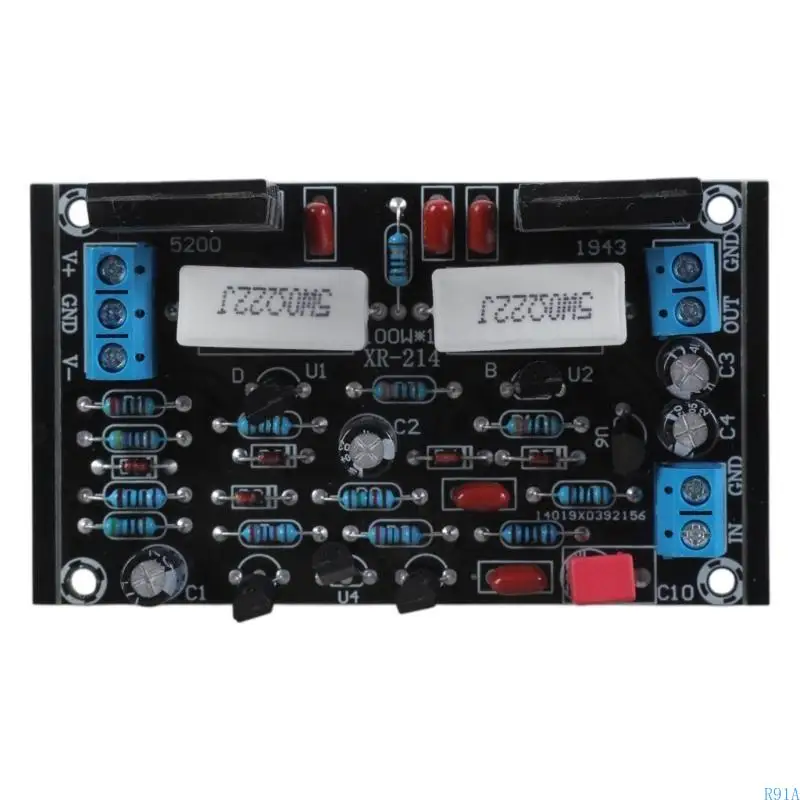R91A 2SC5200+2SA1943 MONO 100W Закончанная задняя сцену платы усилителя высокий моно