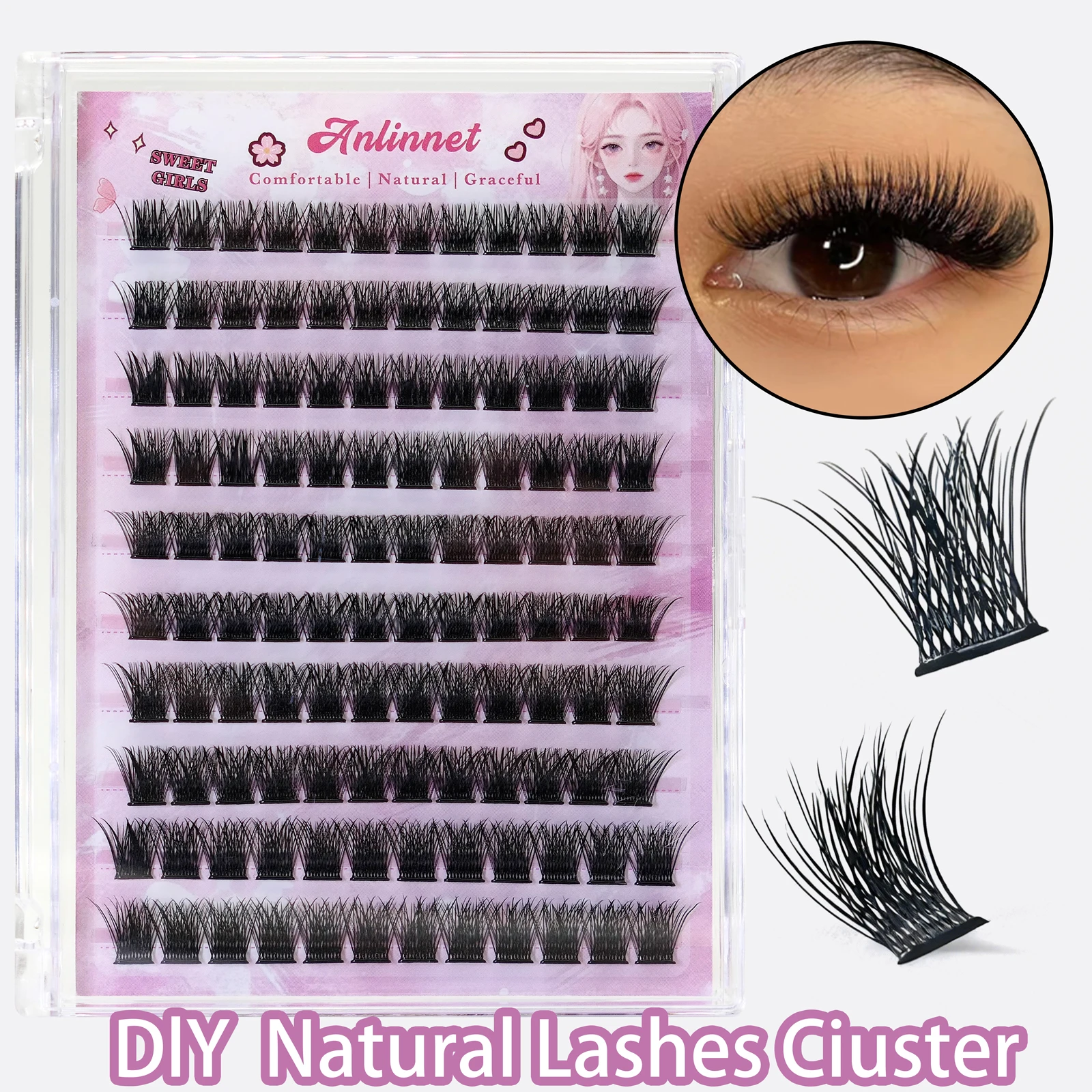 Eyelash Extension No 9 - رموش صناعية فردية كثيفة بدون غراء