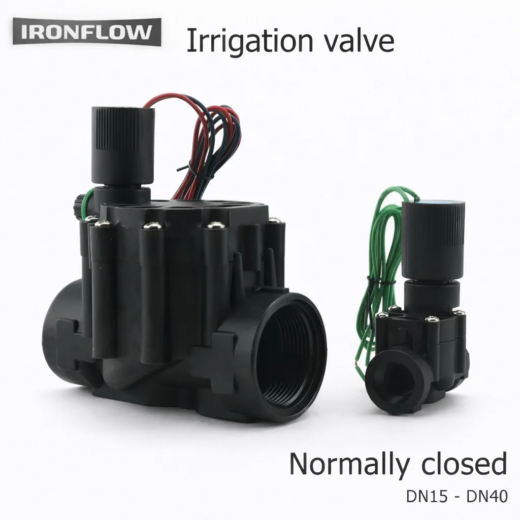 

Электромагнитный клапан нормально закрытого типа 220В 24В 12В, 1/2'' 3/4'' 1'' 1-1/4'' (нейлоновый), DN15 DN20 для систем орошения ферм и садов