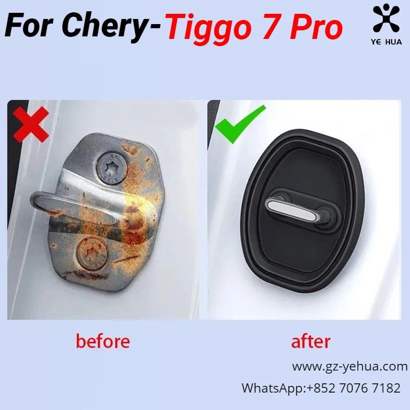 Chery Tiggo 7 Pro 8 Pro 2020 2024 Car door lock shock absorber pad Car Accessories Door lock protective sleeve Automobiles Parts