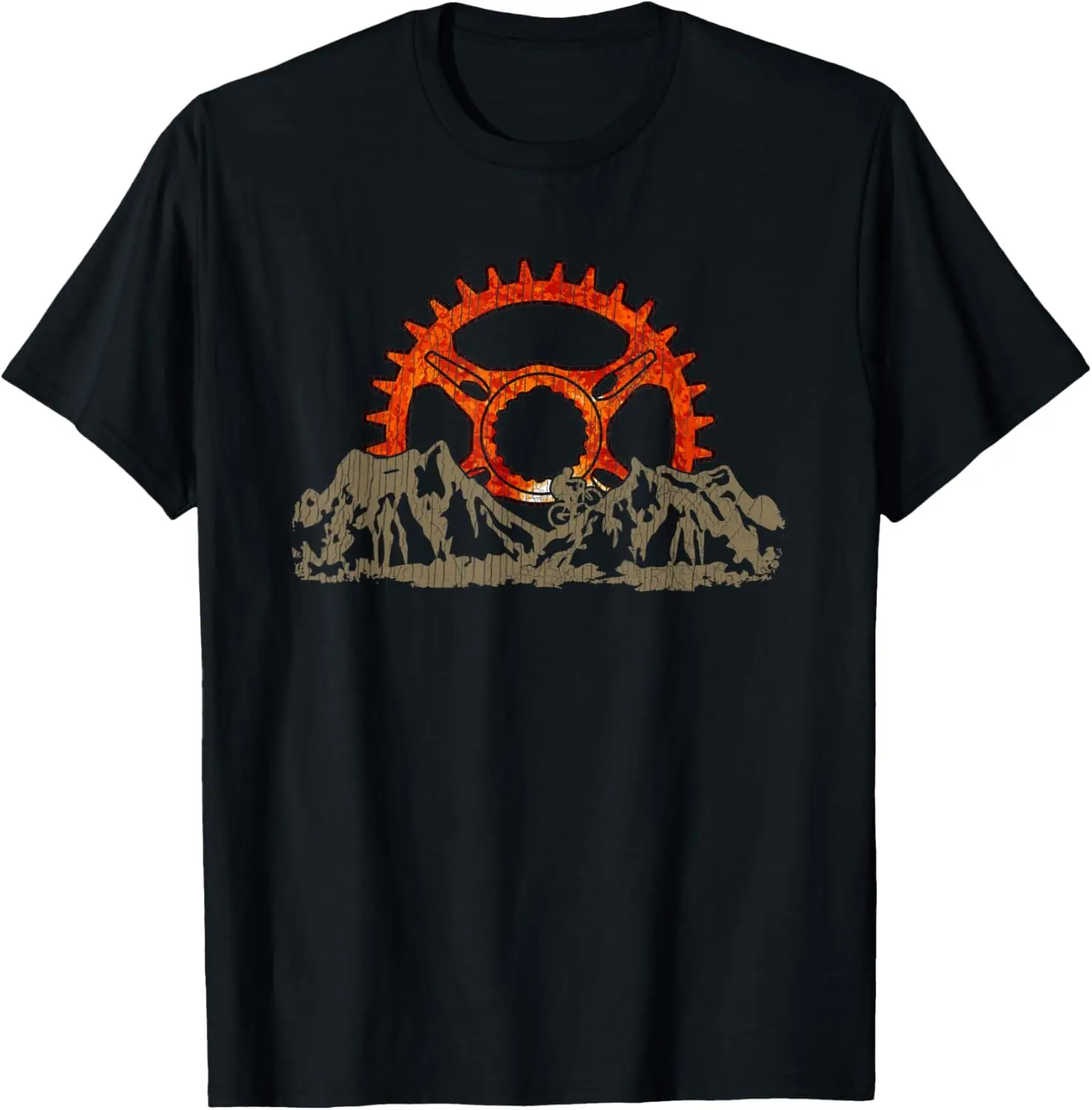 

MTB Bicycle Hot Sprocket Landscape Artist Cycling Dirt Bike T-Shirt Motorcycle