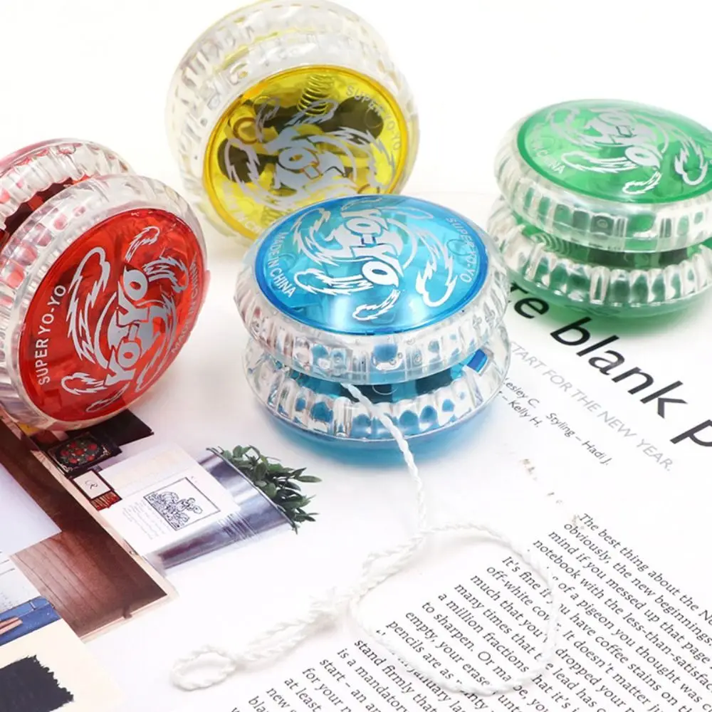 High Quality Plastic 2A Yoyo Fall Prevention Glowing Yoyo Wear-resistant Durable Yoyo Toys Portable Puzzle Toys Children's Toys