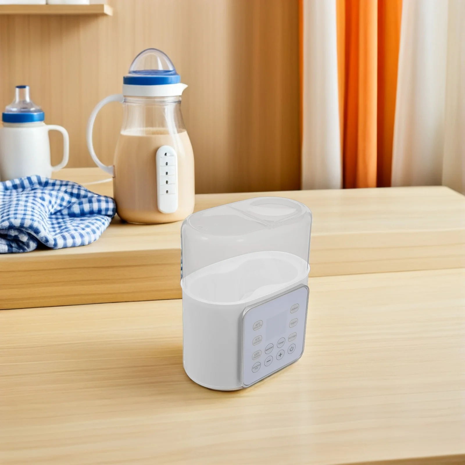 

Portable Bottle Warmer Universal Fit Rapid Heating for Travel and Home Use Eu Plug Bottle Warmer No Water