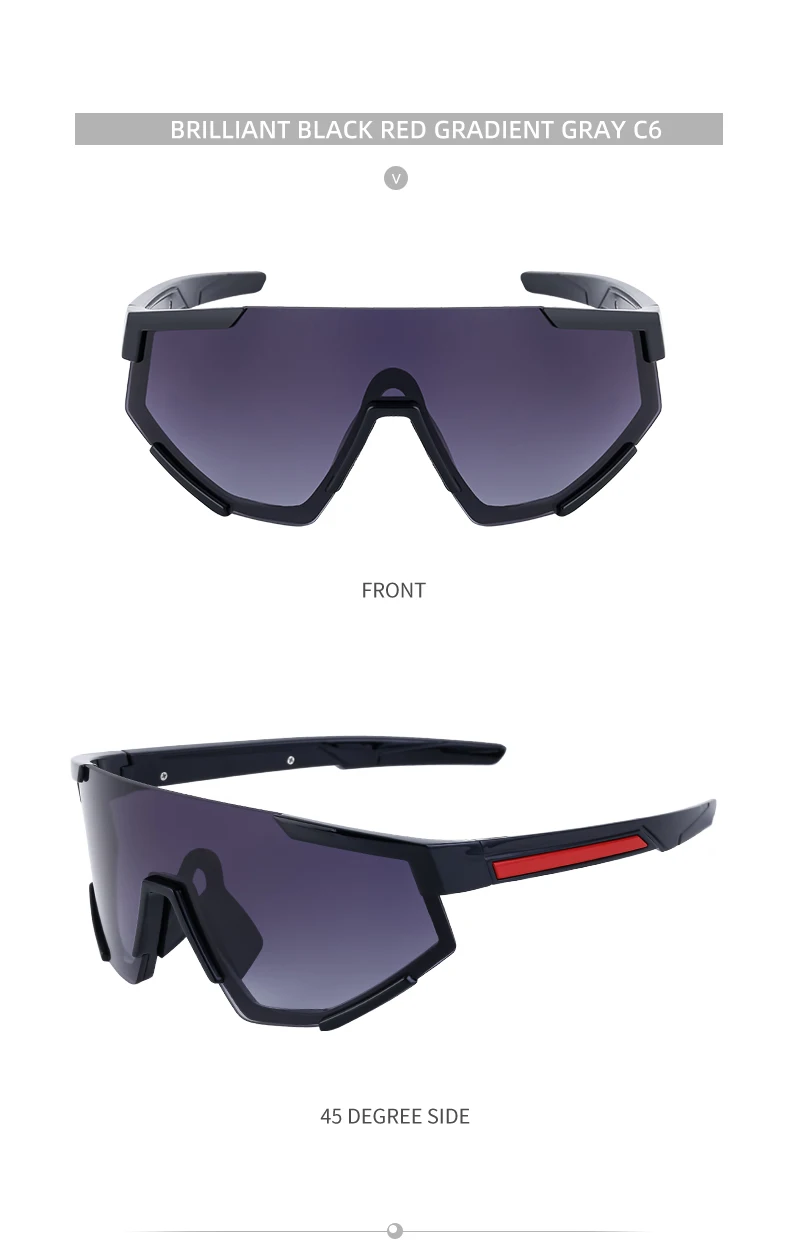 Übergroße quadratische Sport-Sonnenbrille für Damen und Herren 2026 – Luxusmarke, einteilige Punk-Sonnenbrille für Damen, Masken-Brille – Detail 20