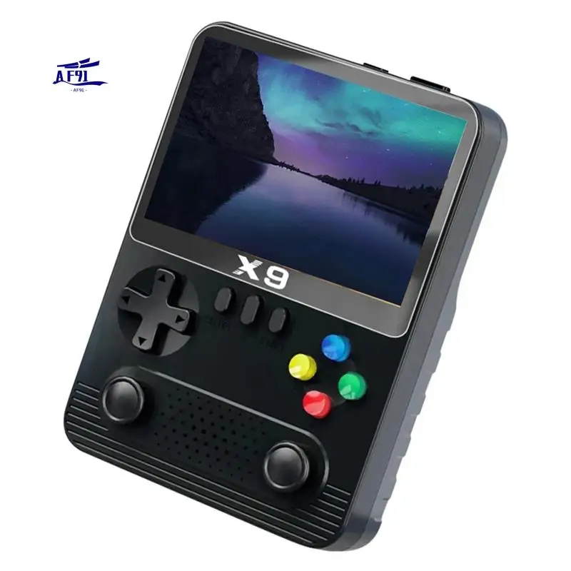 

AF91-X9 Handheld Game Console 3.5 Inch 10000 Games Arcade Game 6000Mah With Power Bank Function For GBA NES 11 Simulators