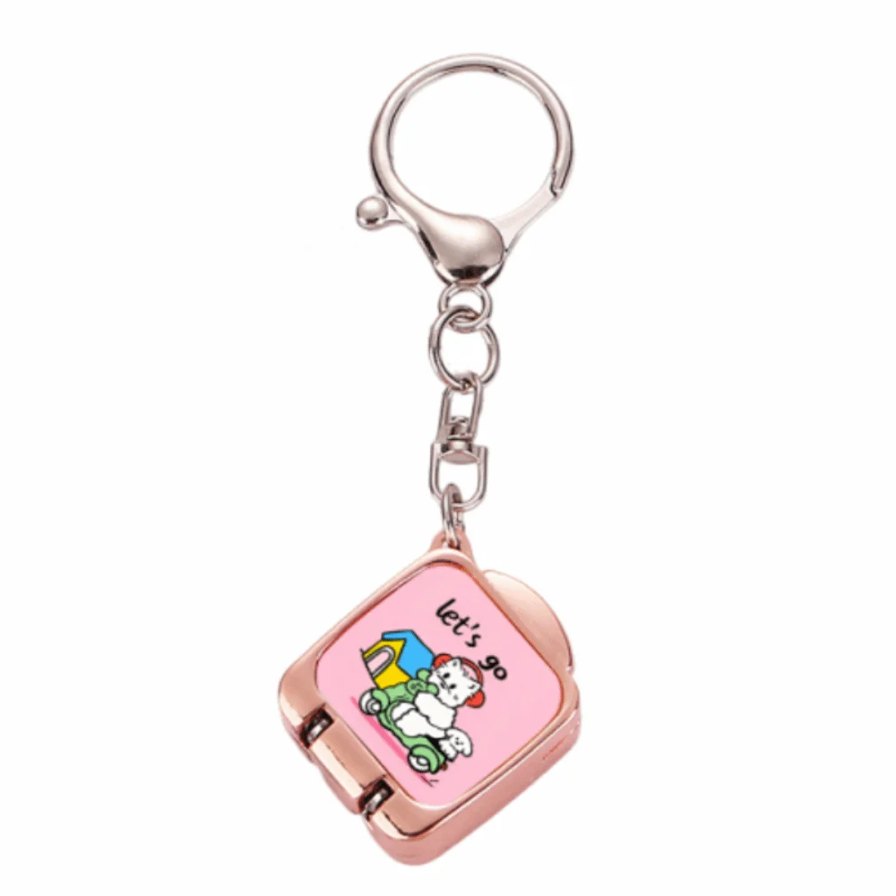 Creative Mini Folding Nail Clipper Portable Stainless Steel Nail Clipper Key Ring Cartoon Sharp and Durable Nail Nipper Keychain