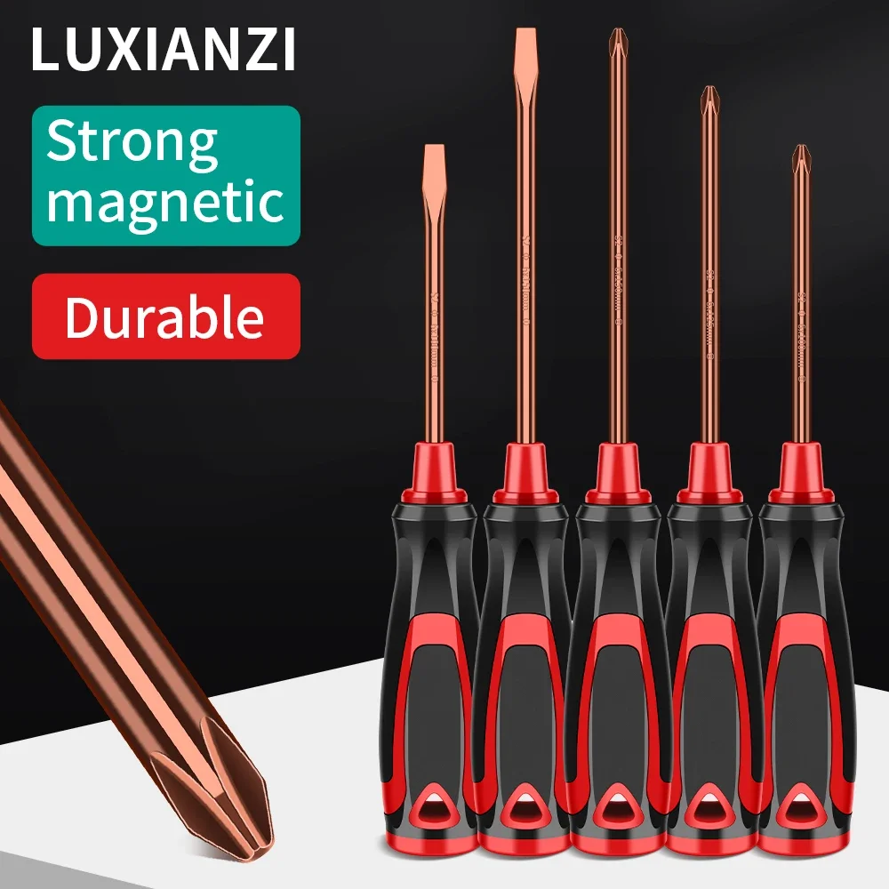 

LUXIANZI S2 шлицевая крестовая отвертка прецизионная магнитная бита бытовая мебель ремонт автомобиля ручной инструмент удлиняющая отвертка