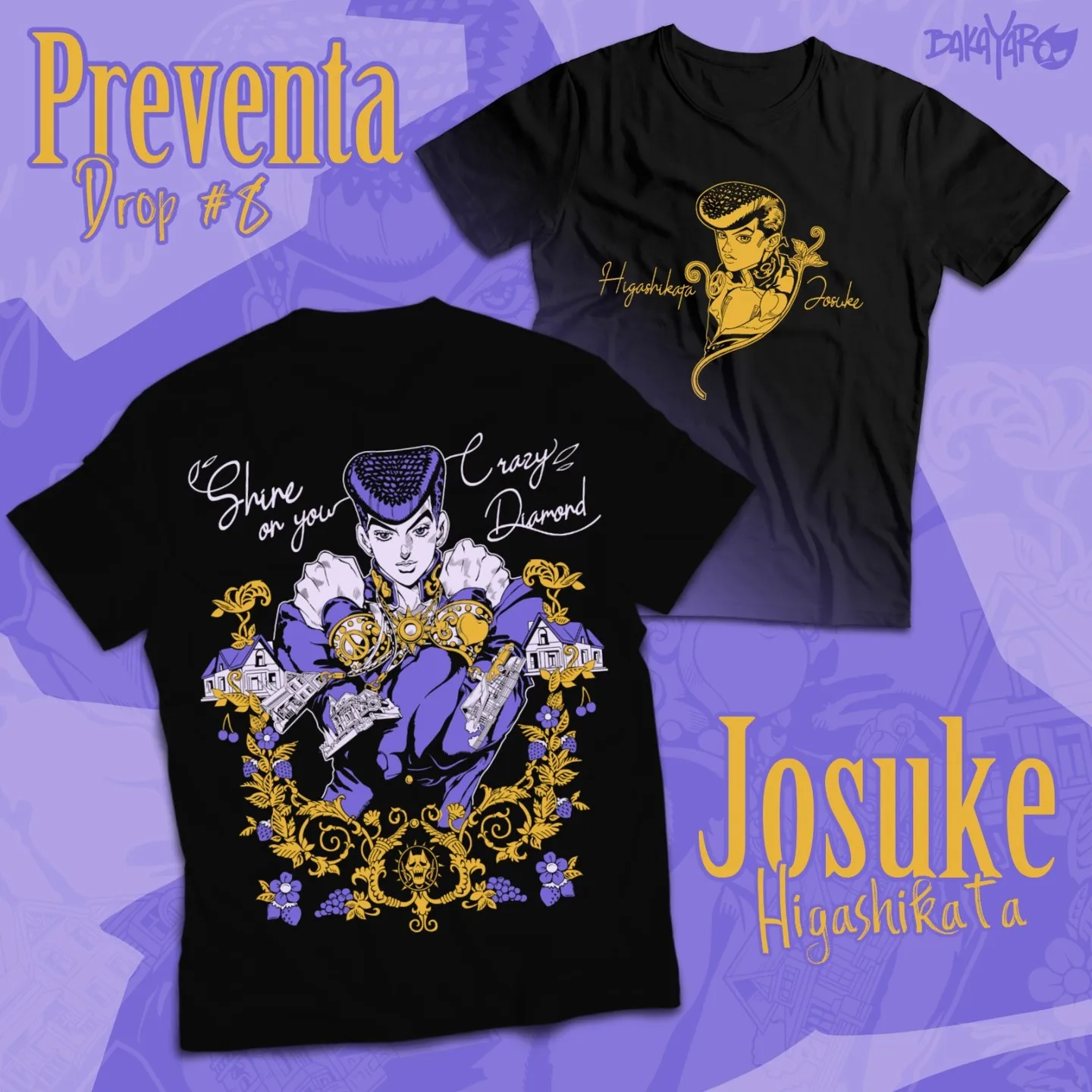 Josuke Higashikata T-Shirt Jojo's Bizzare Adventure Girl Gift Shirt All Size