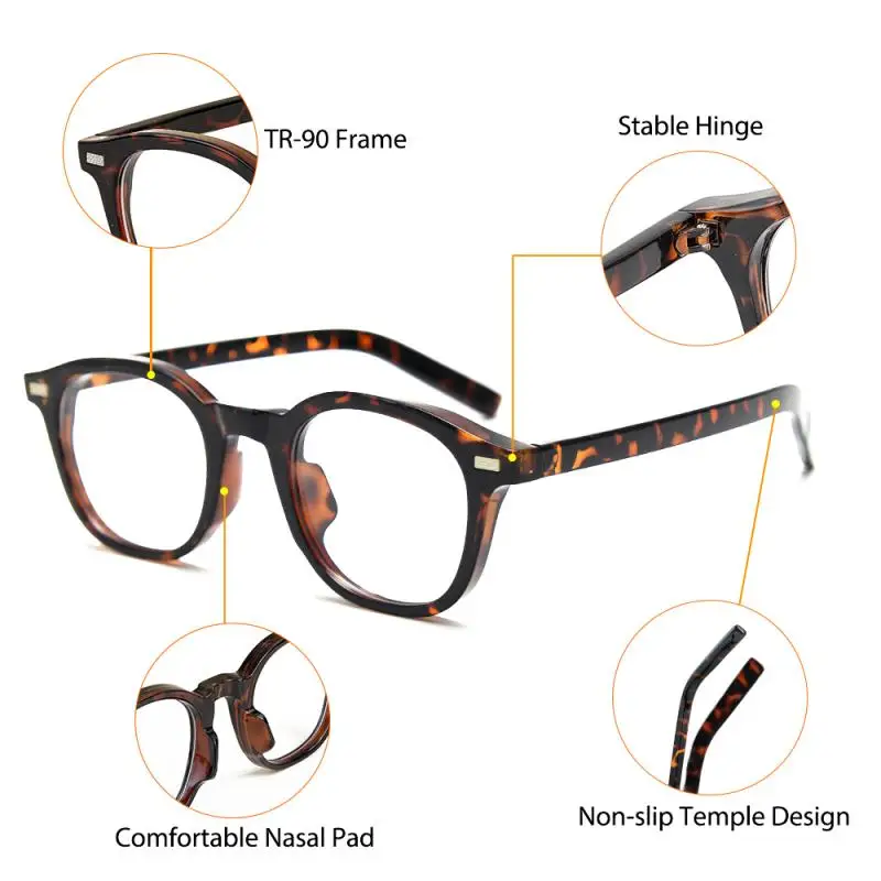 Caterside Vintage Quadratische Plain Glas Brille Männer Frauen TR90 Rahmen Hohe Qualität Brillen Transparente Linsen Business Anzug – Detail 2
