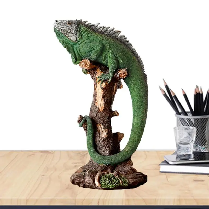 

Lizard Statues Vivid Eco-Friendly Tabletop Lizard Figurine Home Decoration Products For Bedroom Living Room Entrance Hall Study