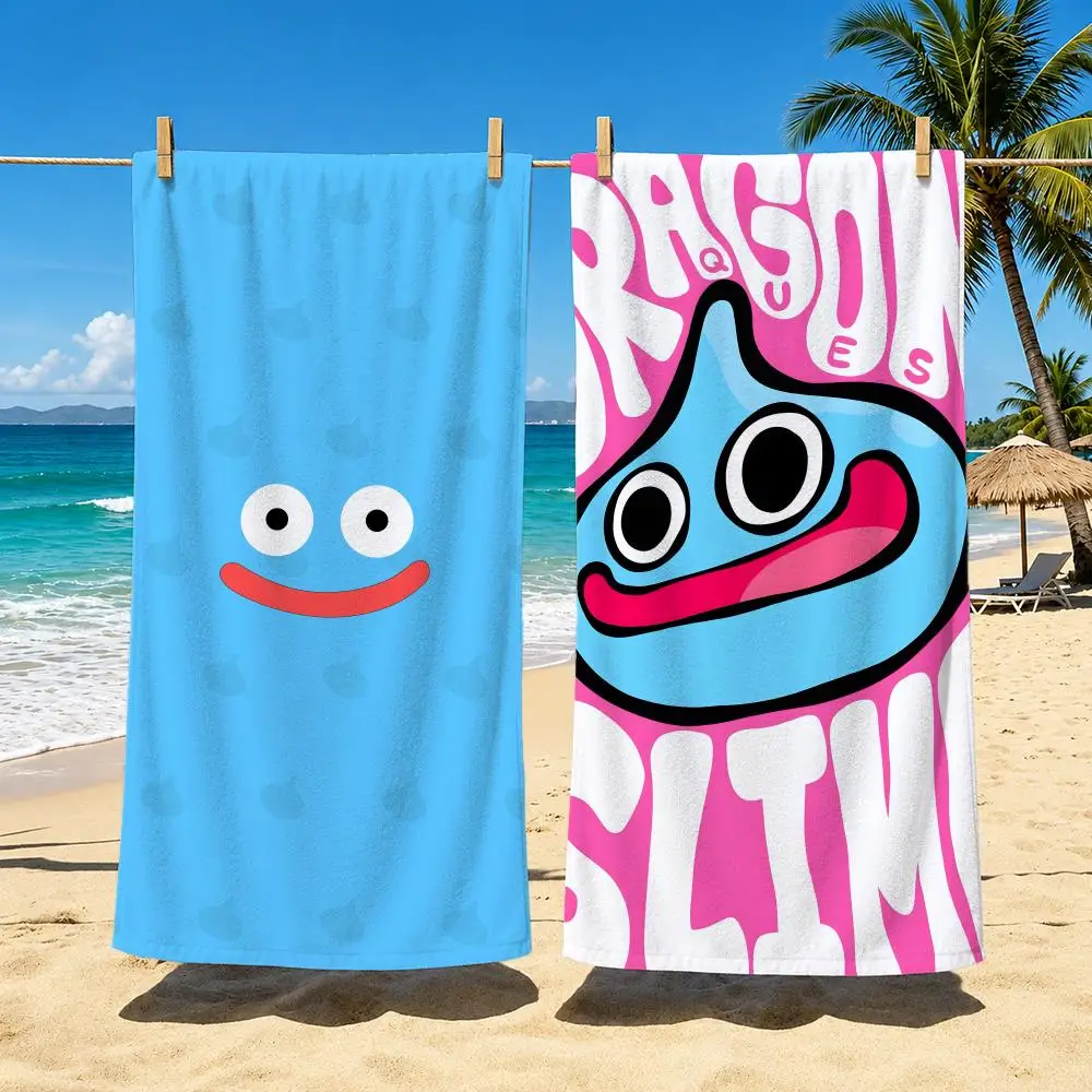 Game S-Slime Dragon Quest Towel Towel Soft Pool Gift For Travel Gym Shower Cool Camping Quick Dry Sports  Large Beach Towel