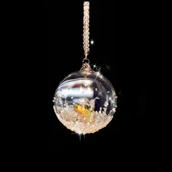 Crystal Glass Ball with Angel Inside, Christmas Ornaments, Room Decoration, Crafts Collection, New Arrival