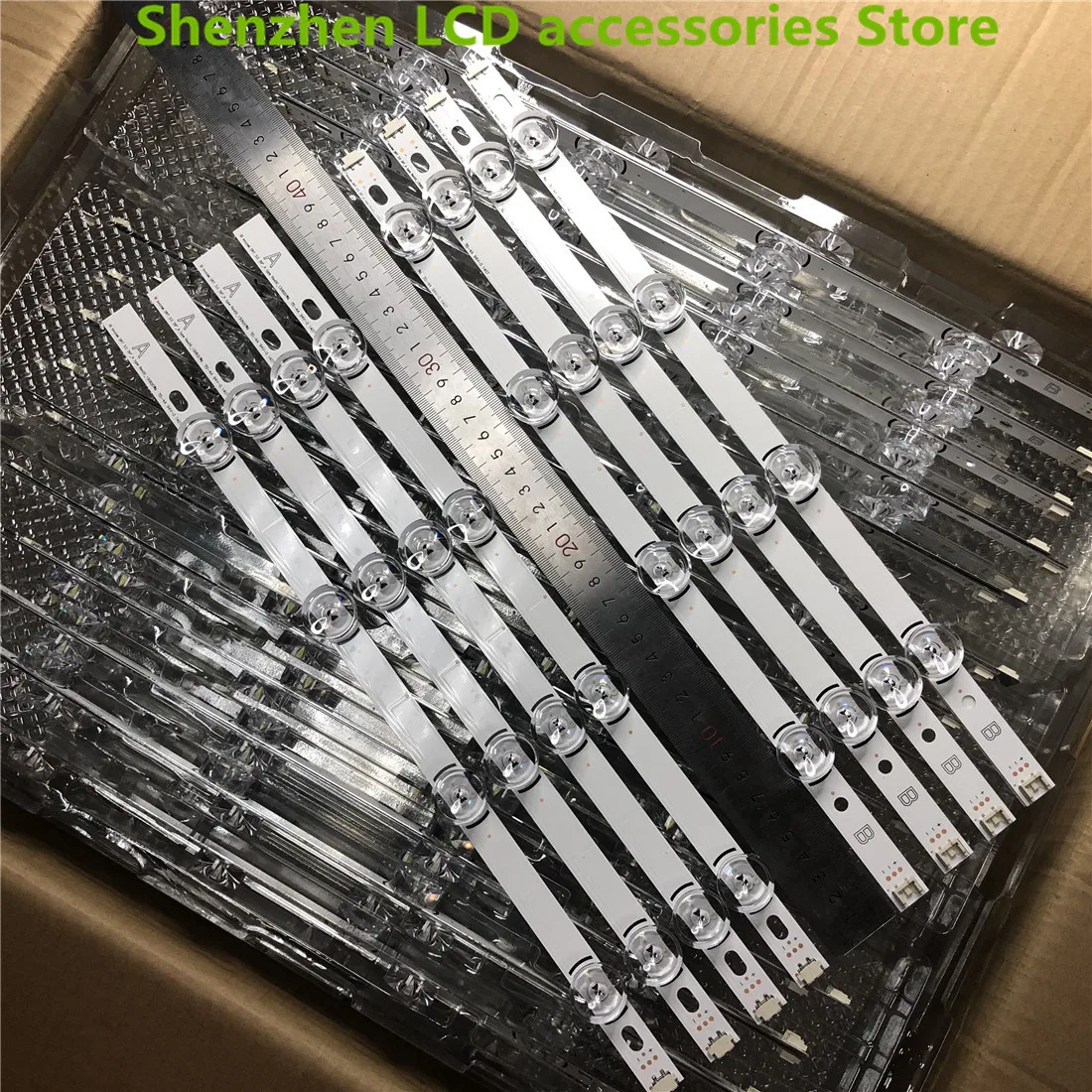 8 أجزاء/وحدة LED قطاع 8 مصباح ل 390HVJ01 Lnnotek Drt 3.0 39 "39LB561V 39LB5800 39LB561F