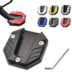 Universal Motorcycle Bikes Side Tripod Seat Kickstand Extender Foot Side Stand Extension Foot Pad Plate Bike Modified Leg Brace