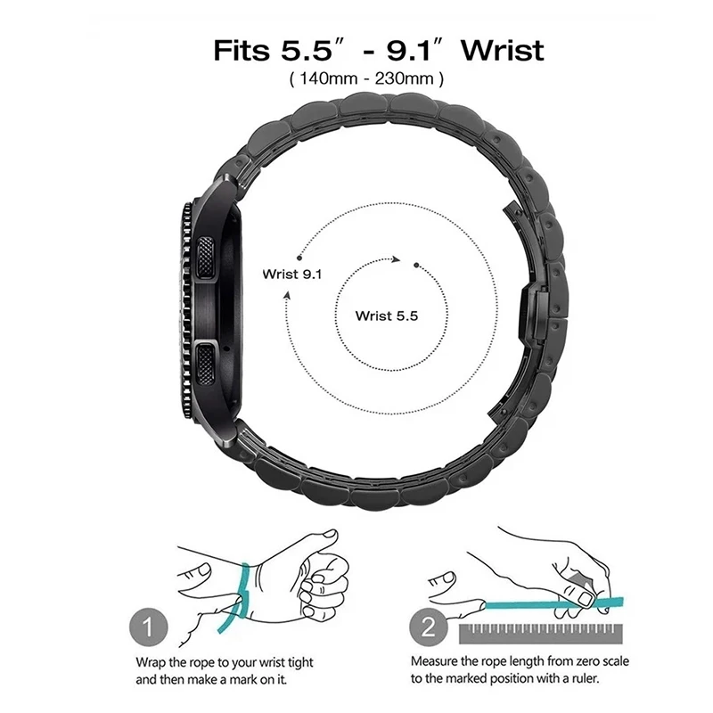 22mm Metal Sport Strap for Xiaomi Watch S4 Sport /2 Pro/S3/S2 46mm/S1 Pro/Active Bracelet Watchband