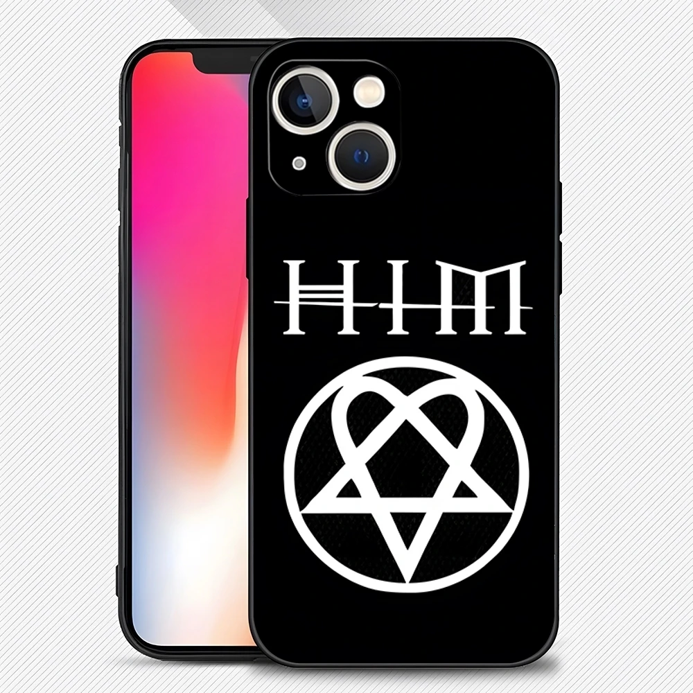 Him Ornate Heartagram Phone Case for 15 Pro Max for Apple iphone 14 13 16 12 Mini 11 Xr X Xs Pro Max 8 7 Plus Back Cover