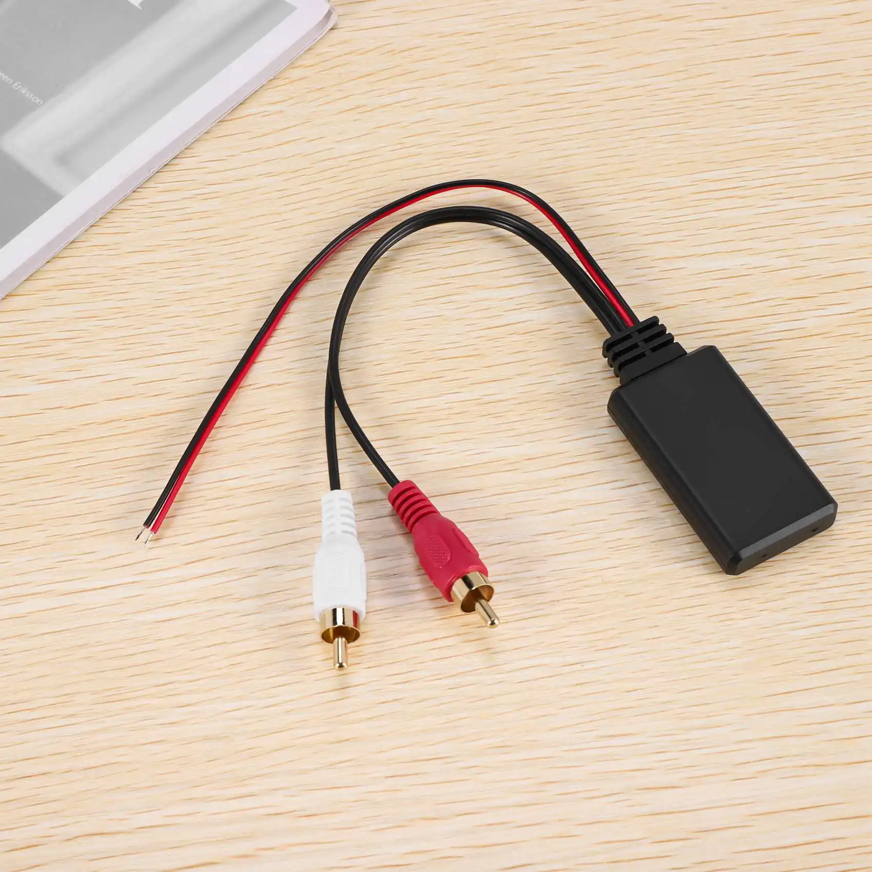 Adaptor musik modul Bluetooth nirkabel Universal mobil kabel Audio Aux Rca