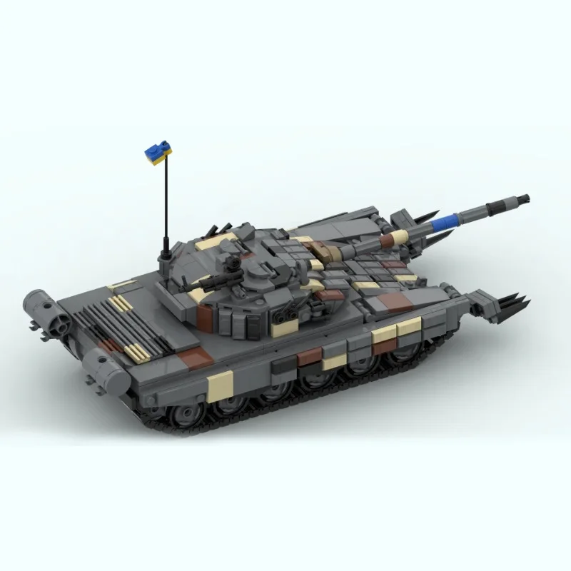 MOC-157653 Building blocks World War II T-72 Tank Model Military series Small particle diy  creative gift building blocks set