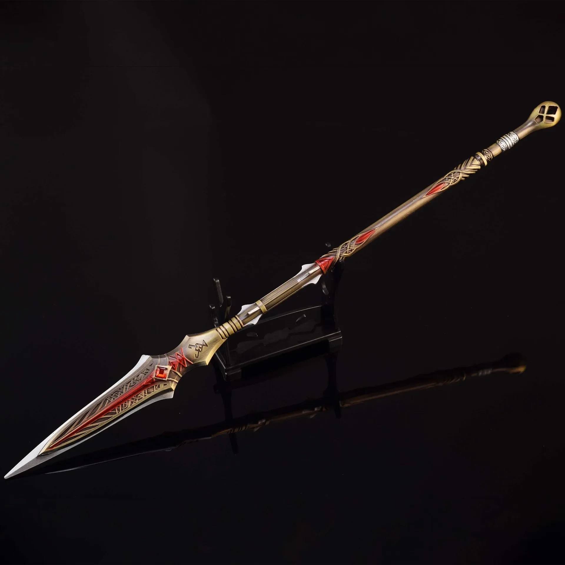 35cm Depnier Spear Kratos Spear Model God of War Game Peripherals Full Metal Sword Cosplay Crafts Ornaments Children's Gift Toy