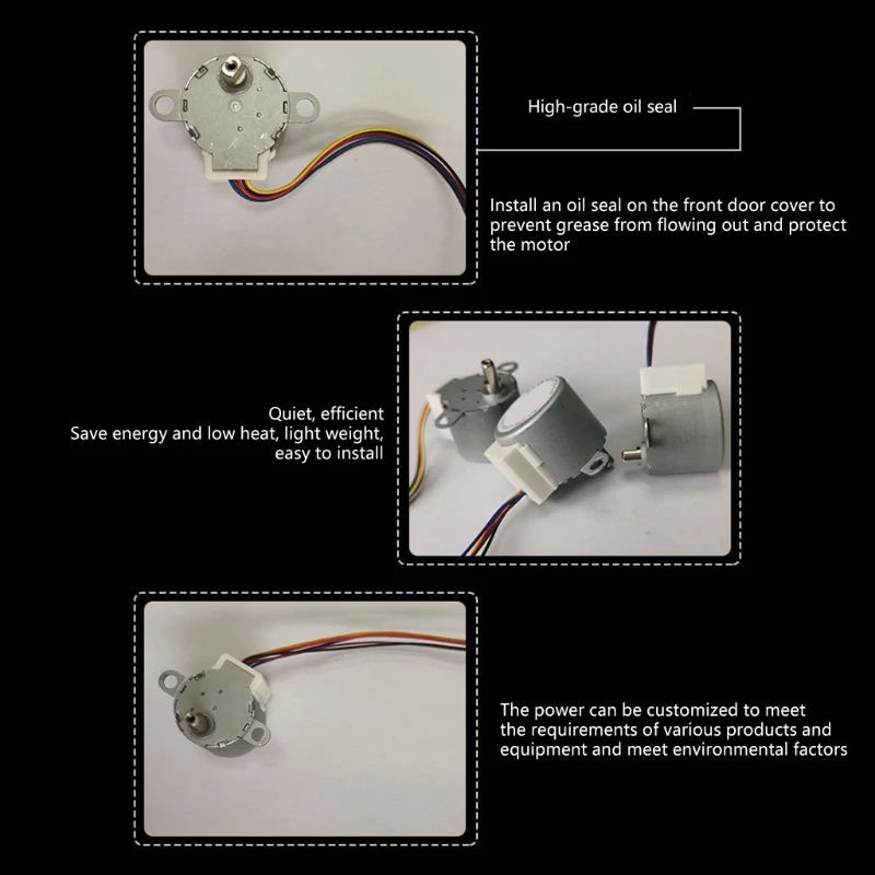 24BYJ48 Gear Stepper Reduction Motor 4-Phase 5-Wire 64:1 Reduction Ratio Camera