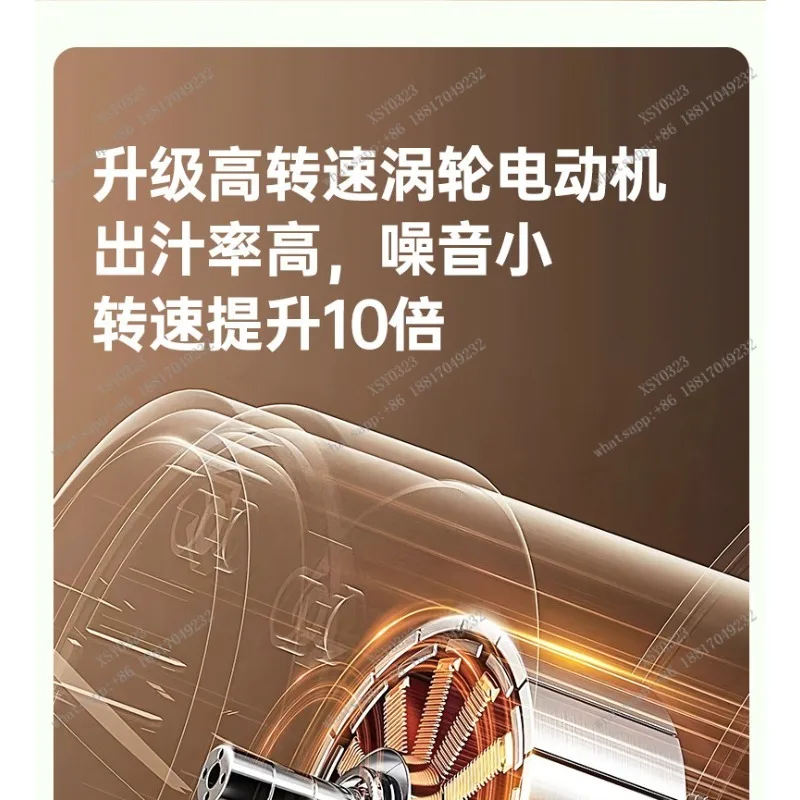 2025 new sugarcane juicer merchants use slag juice separation fully automatic multi-functional large-diameter fried fruit ginger