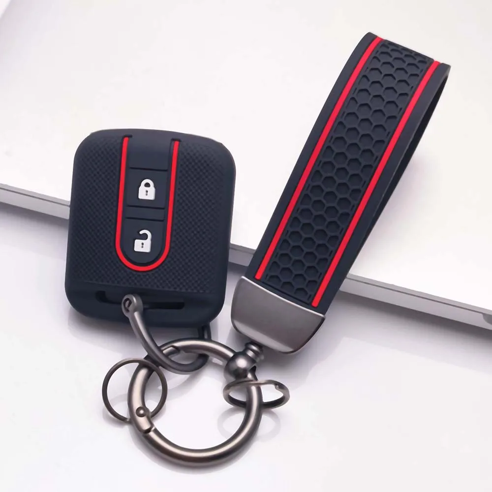 for nissan qashqai J10 tiida X-Trail T-31 Pathfinder Note navara Primera keychain key caps holder car keys cover organizer case