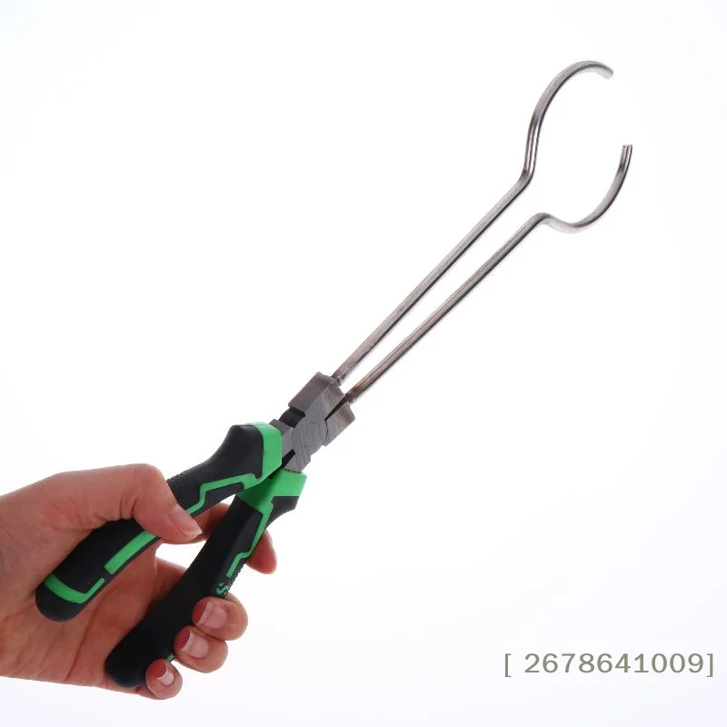⚑Clamp Crucible Tongs For Goldsmithing High Temp Furnace Clamp Rustproof Graphites Quartz Crucible Pliers Jewelry Tools