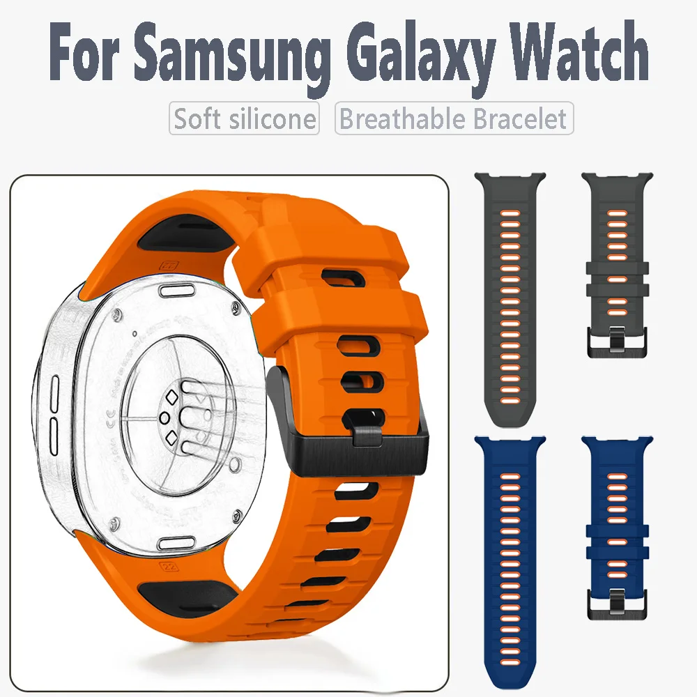 لينة استبدال معصمه Smartwatch اكسسوارات لساعة سامسونج جالاكسي 8 40/44 مللي متر 8 الكلاسيكية 46 مللي متر سيليكون اكسسوارات أنيقة #5