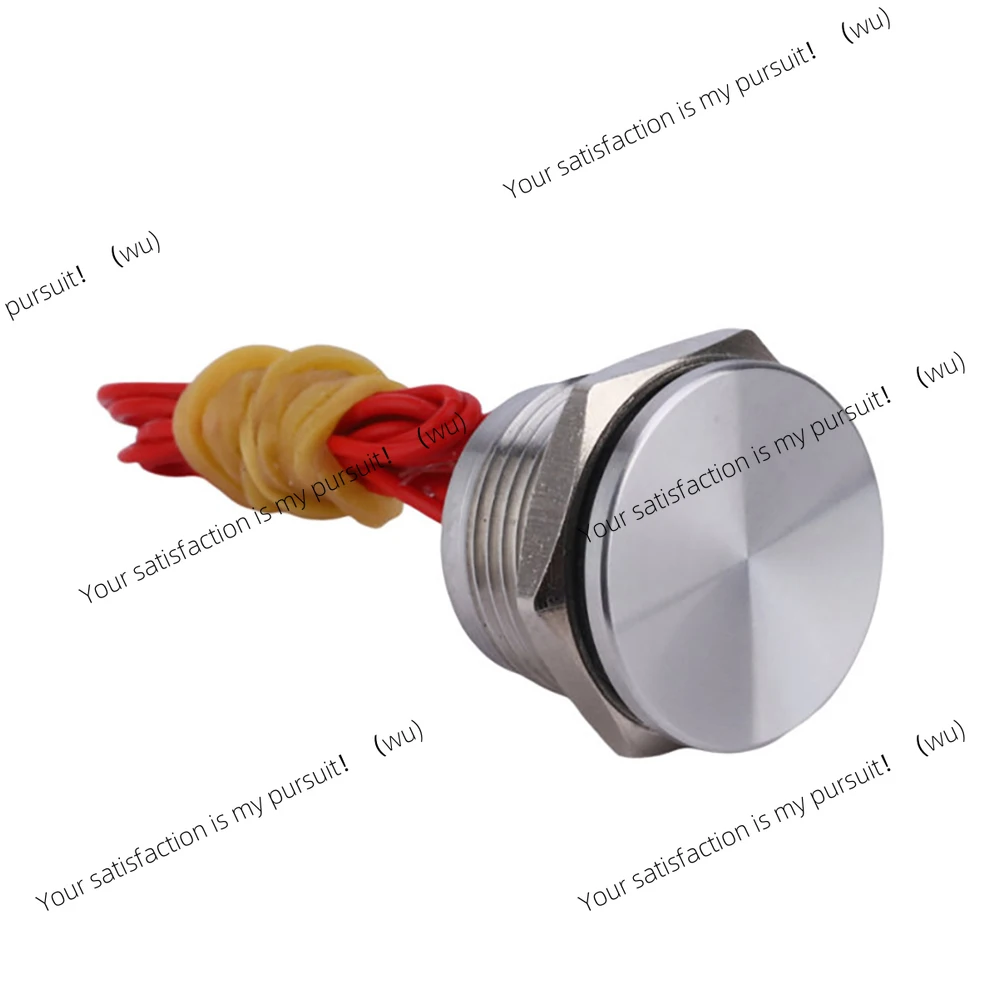 Stainless steel waterproof piezoelectric touch switch 16/19/22/25mm ordinary open capacitor instantaneous button