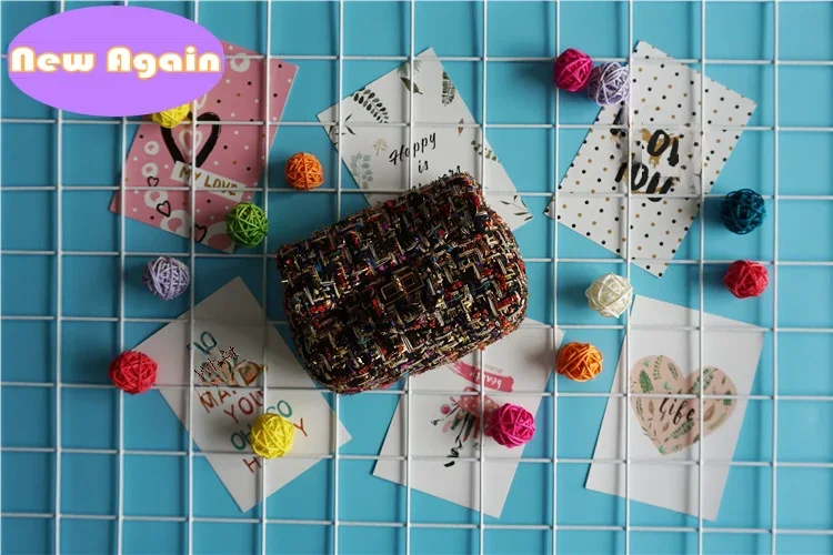 Bolsas de Ombro Tecidas Clássicas para Crianças, Mini Bolsas Mensageiro para Meninas, Carteiras de Moedas para Crianças, Bolsa Kids Lovely, NAB011