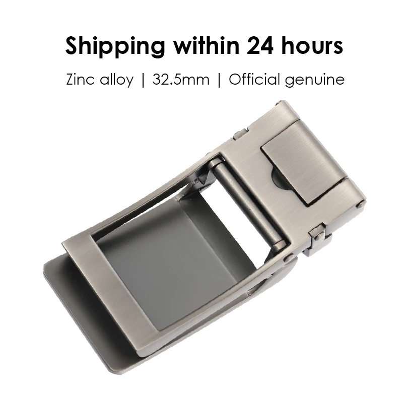 KOLBER New 32mm Men's Belt Buckle Alloy Metal Automatic Buckle for Trouser Belt Fashion Silver Belt Clip Male Gift Free