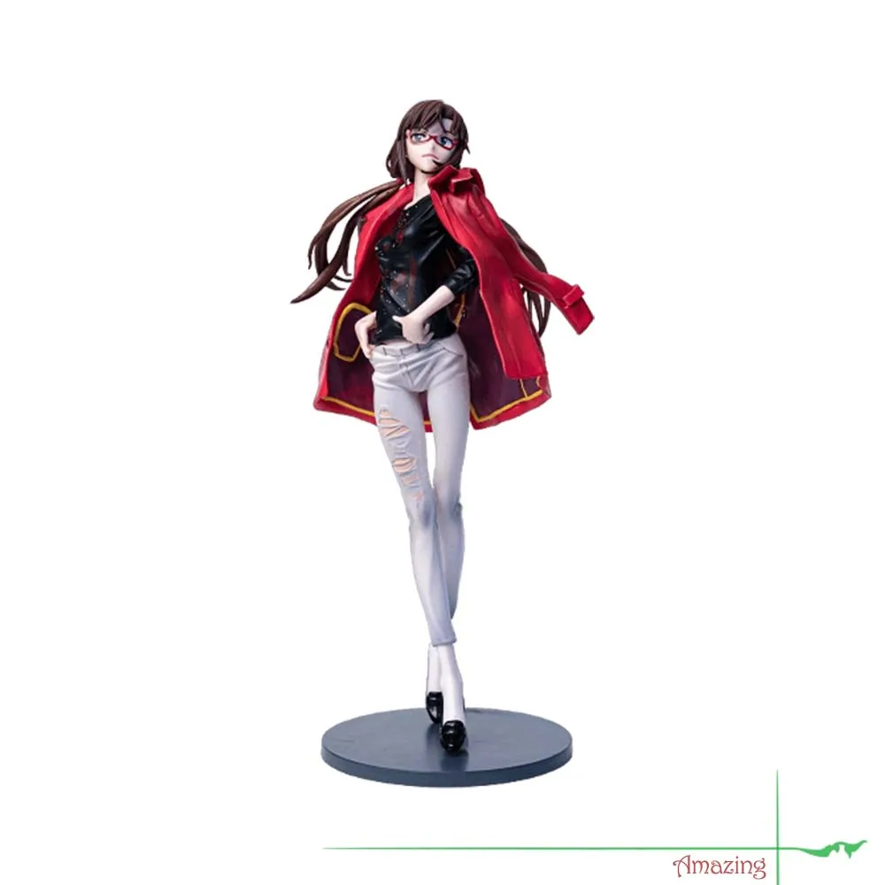 

30cm Beautiful Girl New Evangelion Rei Ayanami in Cloak Asuka Langley Action Figures Wholesale Collectible Figurines