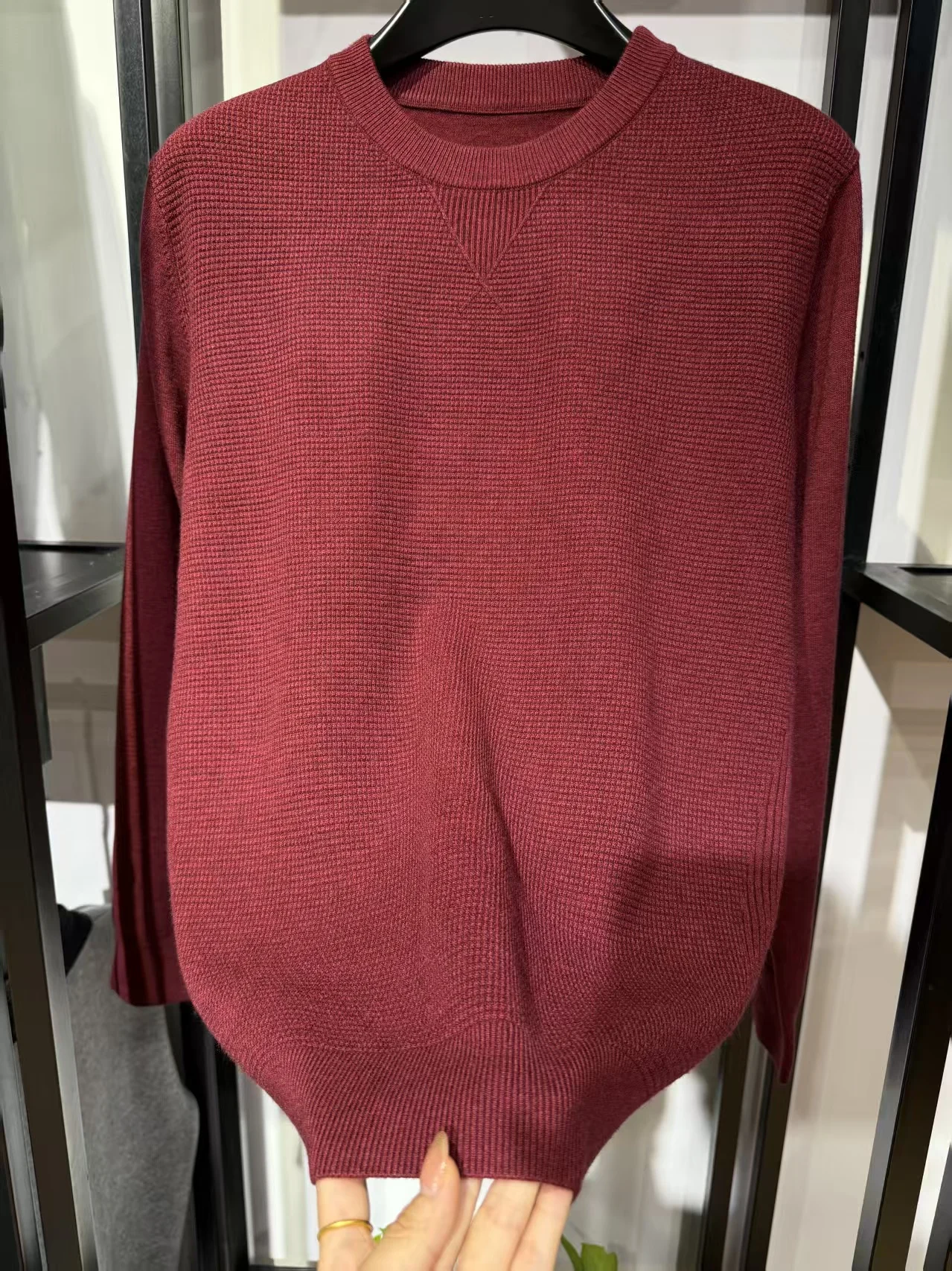 

High Quali Men's Knitted Sweater round Ne Casual Faion Autumn Winter New Arrival Comfortable Fit Personali Trend LM590