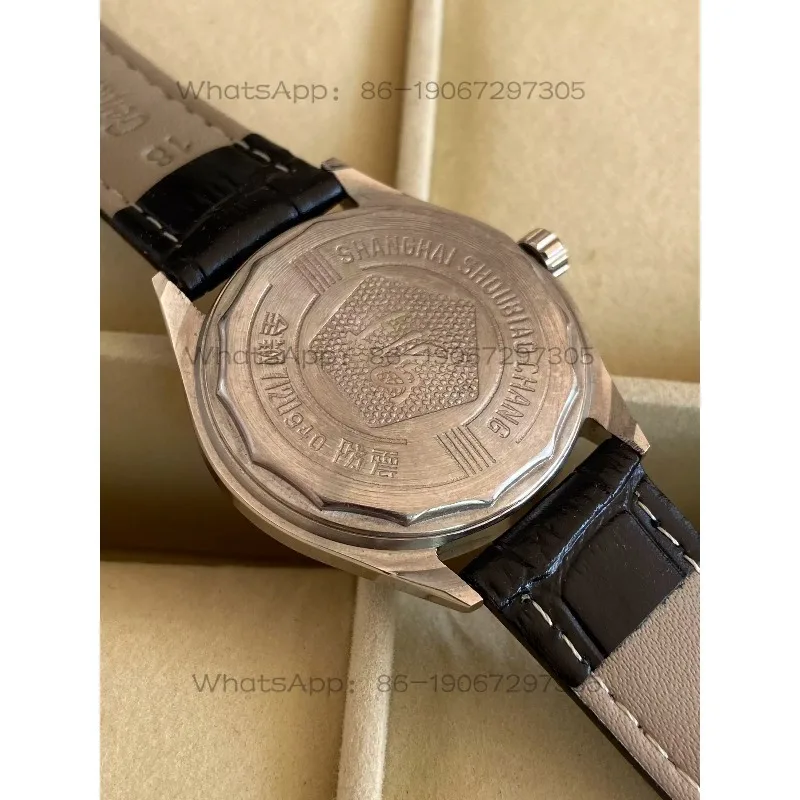 47414  Color plate watch manual winding 7120 pure mechanical movement red all-steel business second-hand fineness beauty