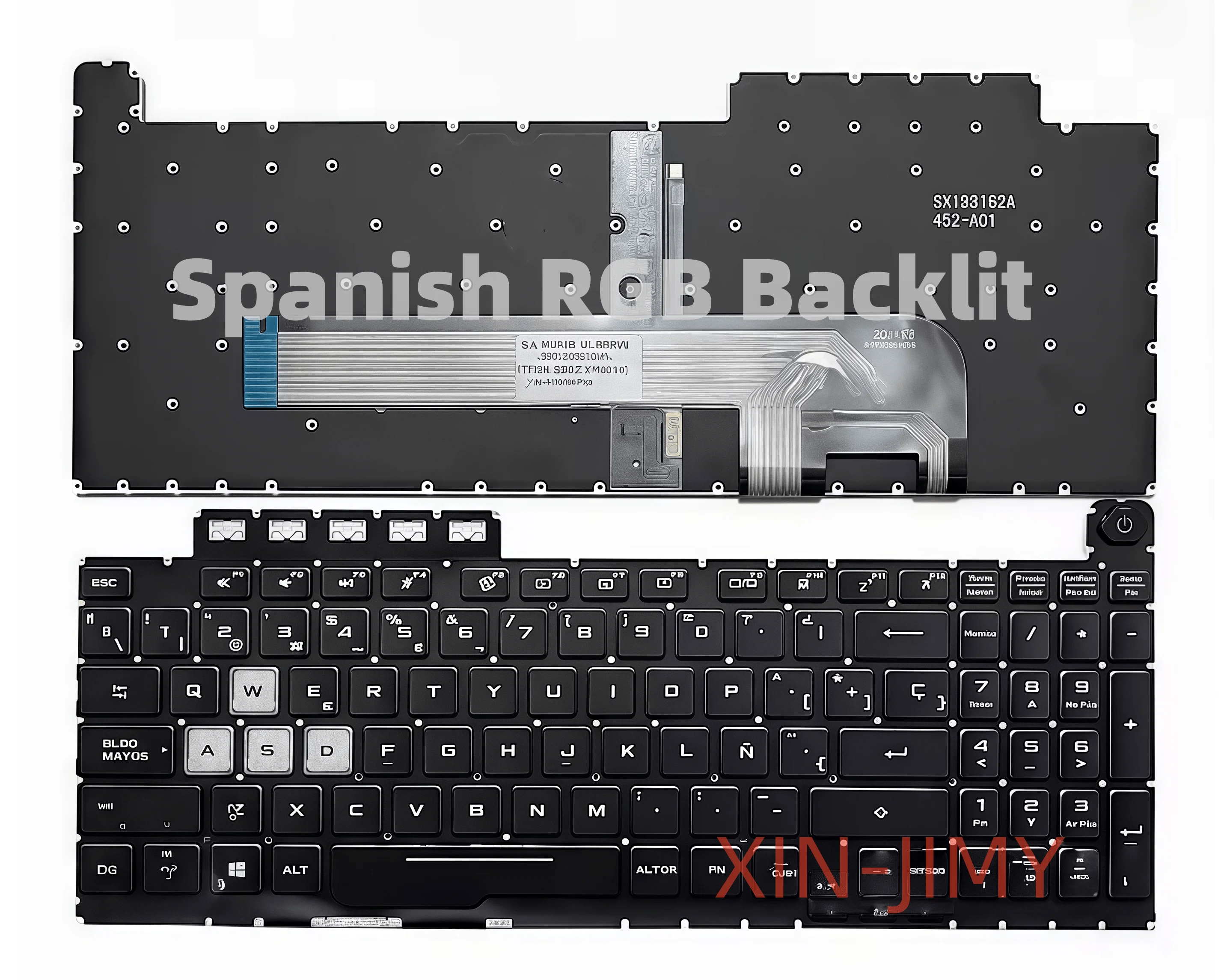 Spanish RGB backlit keyboard for ASUS FX706 FX706U FX706II FX706LI FX706HC FX706HCB FX706HE FA706 FA706IH Notebool  Teclado