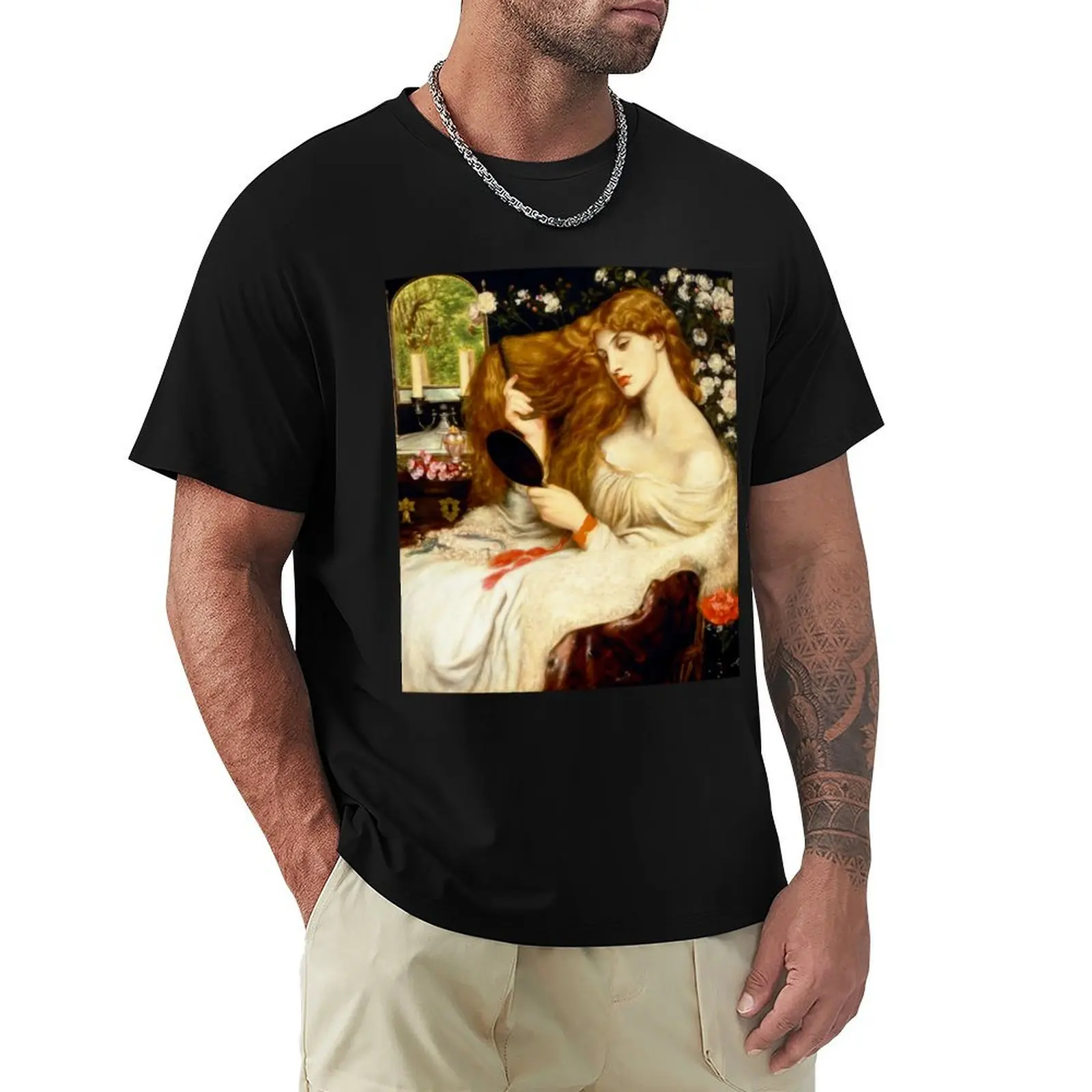 Camiseta Dante Gabriel Rossetti Lady Lilith casual de manga curta para férias