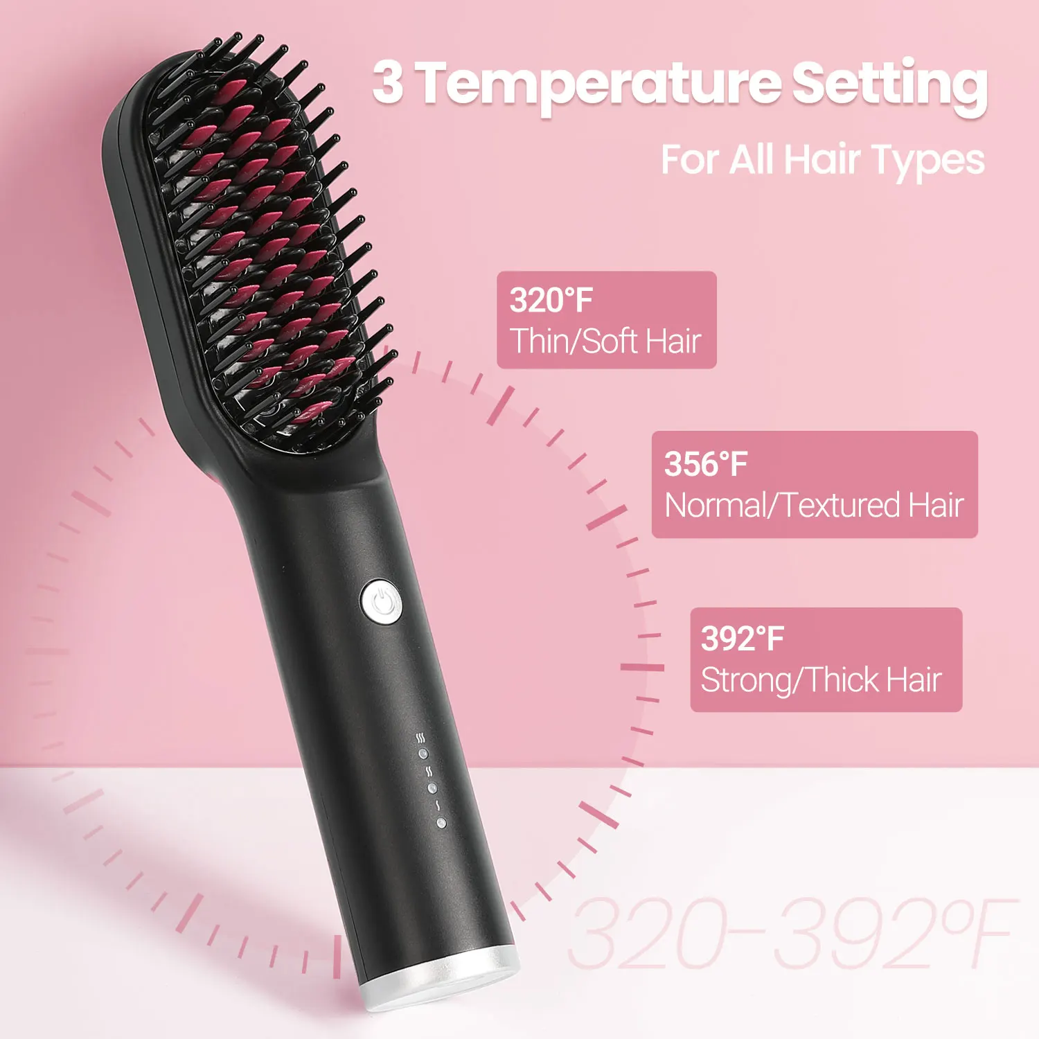 KIPOZI เครื่องเป่าผมแปรงลบ lon 3 In 1 Hot Air Dryer Styler และ Volumizer Pro Hair Straightener Curler เครื่องเป่าผมแปรง