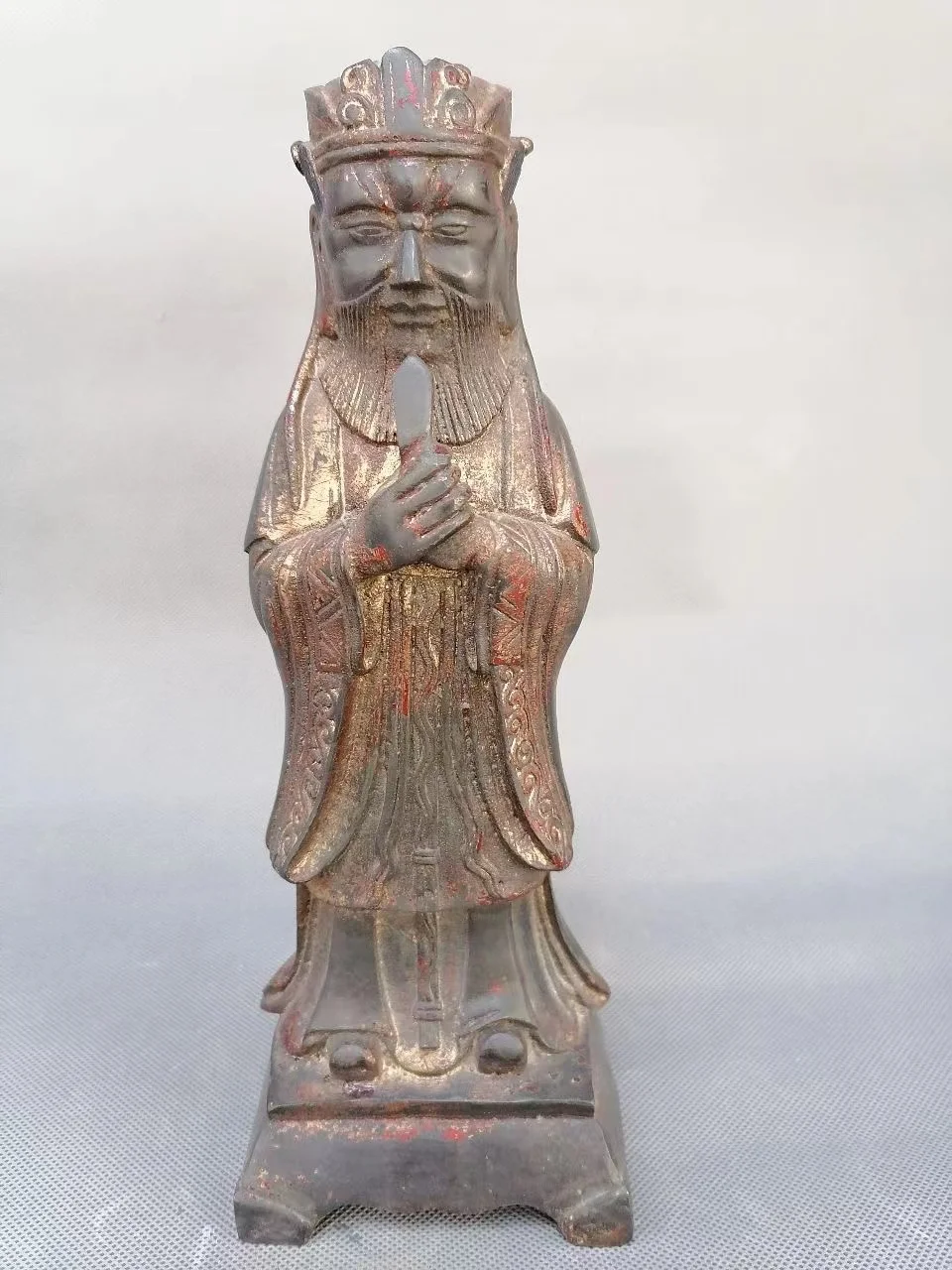 

Antique Chinease copper Wen Qu Xing Buddha statue, Handicrafts, best collection&adornment, Free shipping