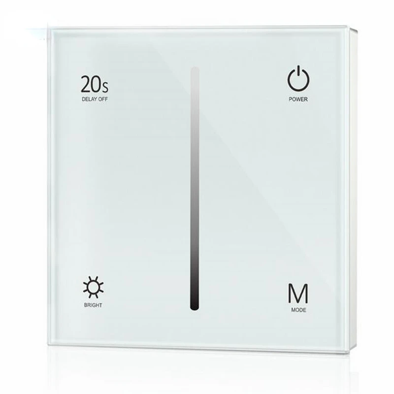 

S1-T AC 100-240V AC Triac Touch Glass Panel Dimmer glass panel For single color dimmable LED lamp tape strip light